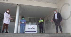 El President del CAT ha entregat les mascaretes a l'Hospital Verge de la Cinta de Tortosa